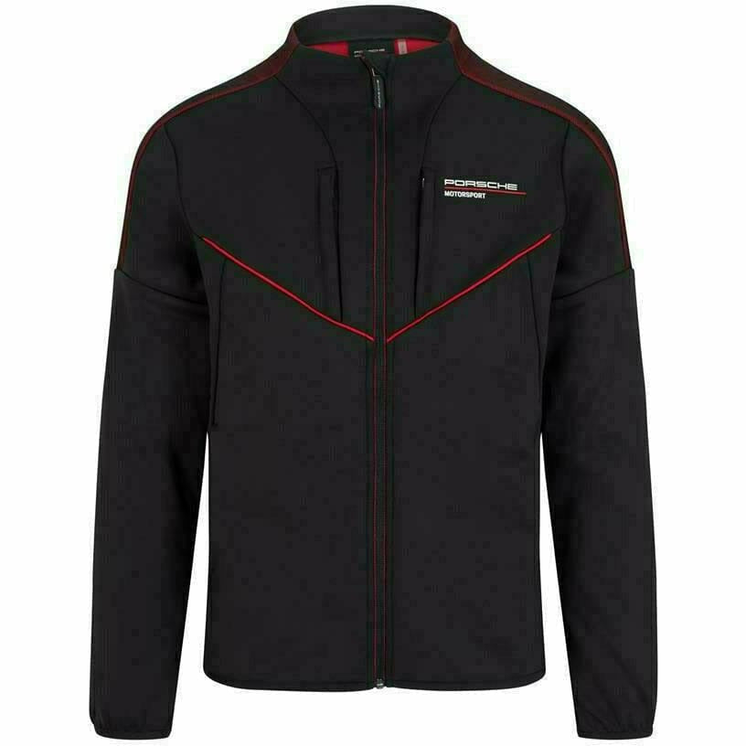 Porsche Motorsport Men's Fanwear Black Softshell Jacket Jackets Black
