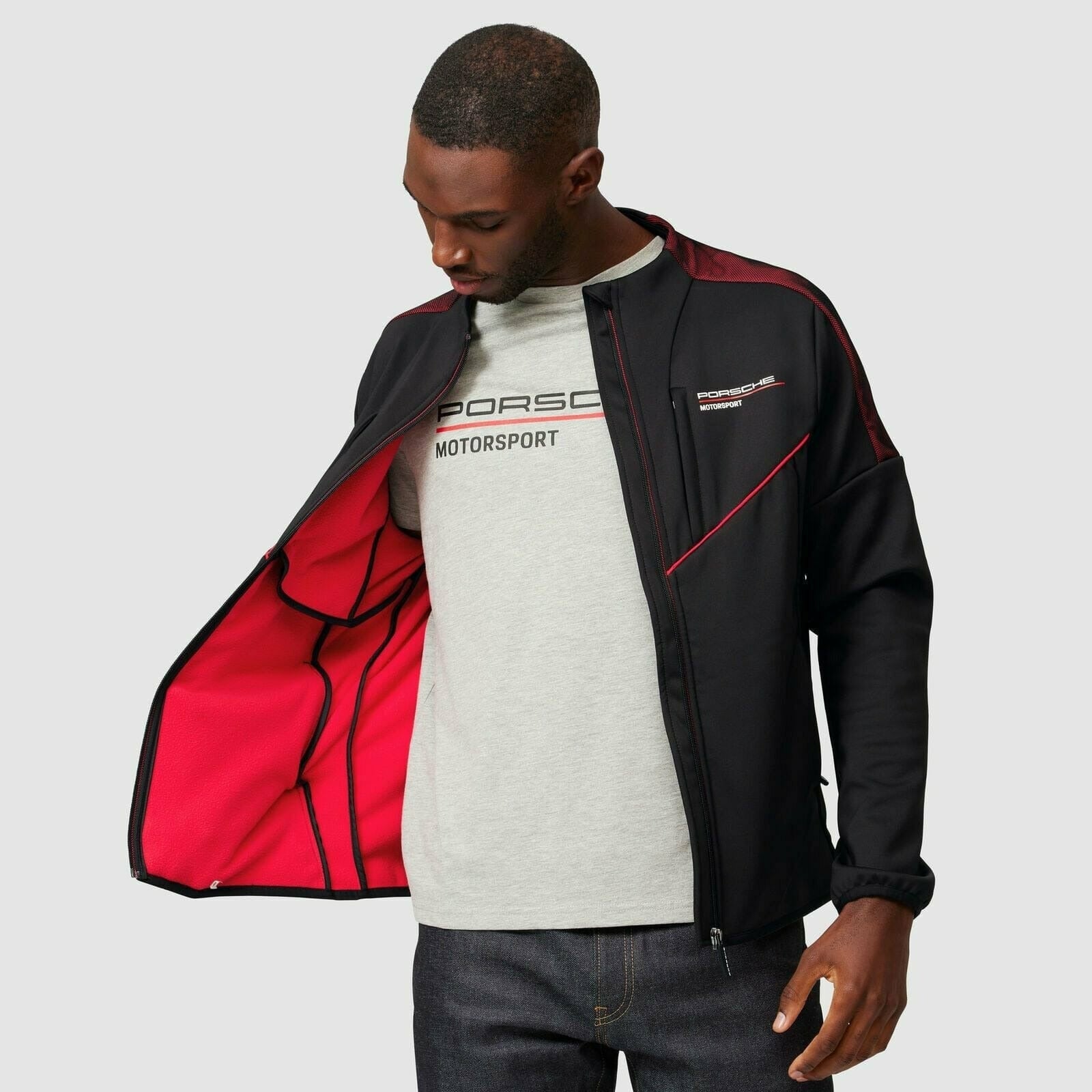 Mecánicamente Grabar Muscular Porsche Motorsport Men's Fanwear Black Softshell Jacket – CMC Motorsports®