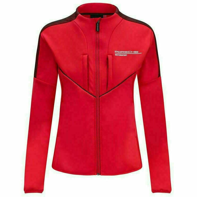 Porsche Motorsport Women's Softshell Jacket - Red Jackets Firebrick