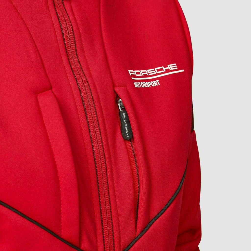 Porsche Motorsport Women's Softshell Jacket - Red Jackets Firebrick