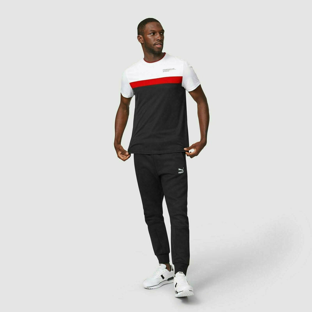 Porsche Motorsport Men's Color Block T-Shirt- Black T-shirts Lavender