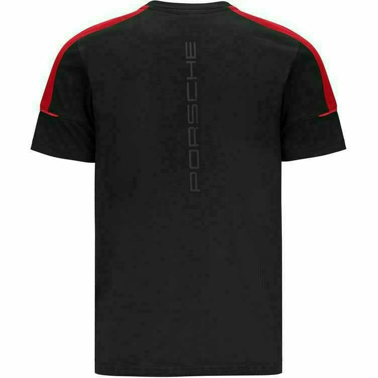Porsche Motorsport Men's Black Fanwear T-Shirt T-shirts Black