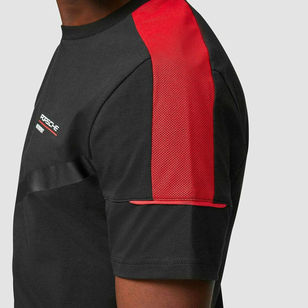 Porsche Motorsport Men's Black Fanwear T-Shirt T-shirts Dark Slate Gray
