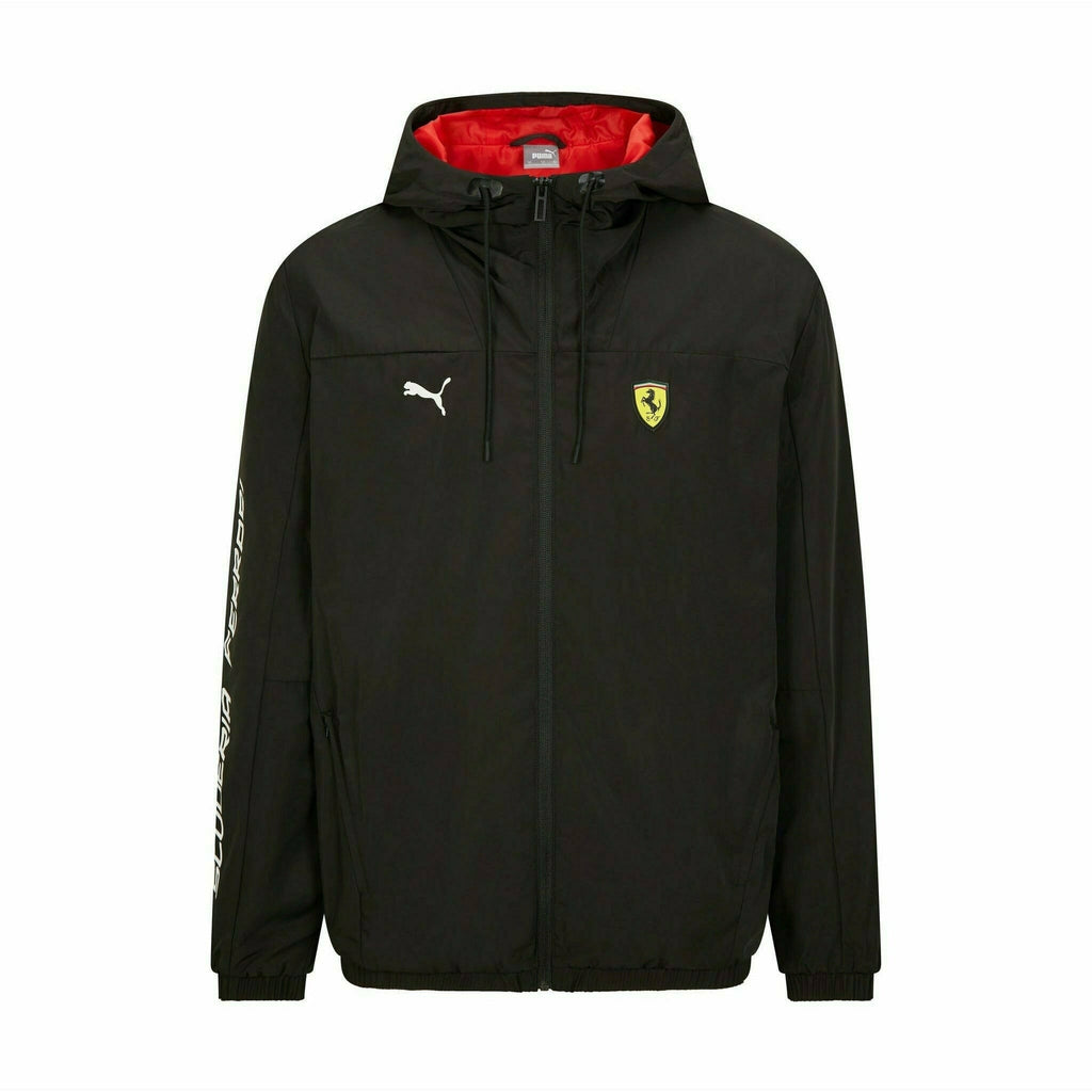 Scuderia Ferrari Puma Windbreaker Jacket-Black/Red Jackets Black