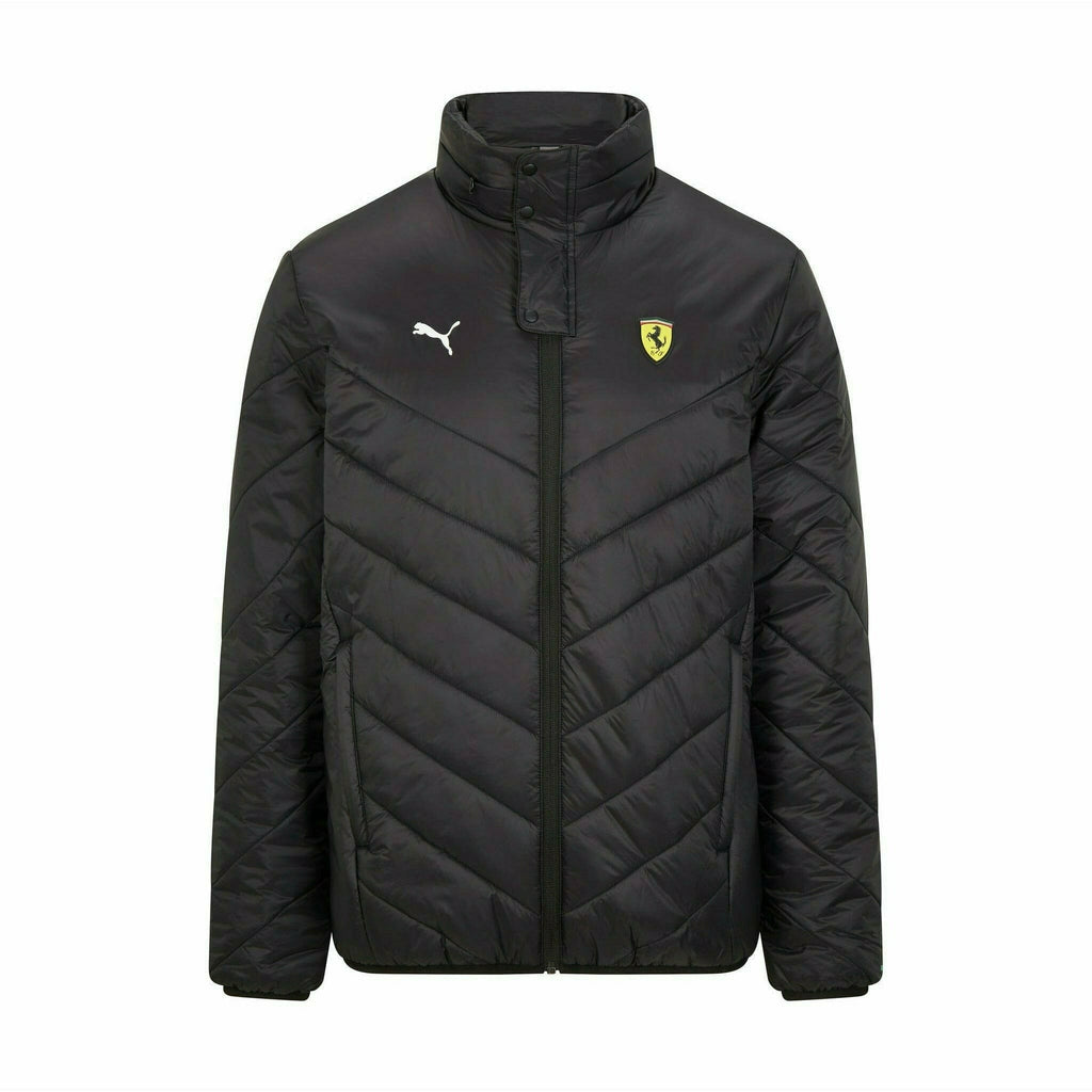 Scuderia Ferrari Men's Puma Padded Jacket-Black/Red Jackets Dark Slate Gray