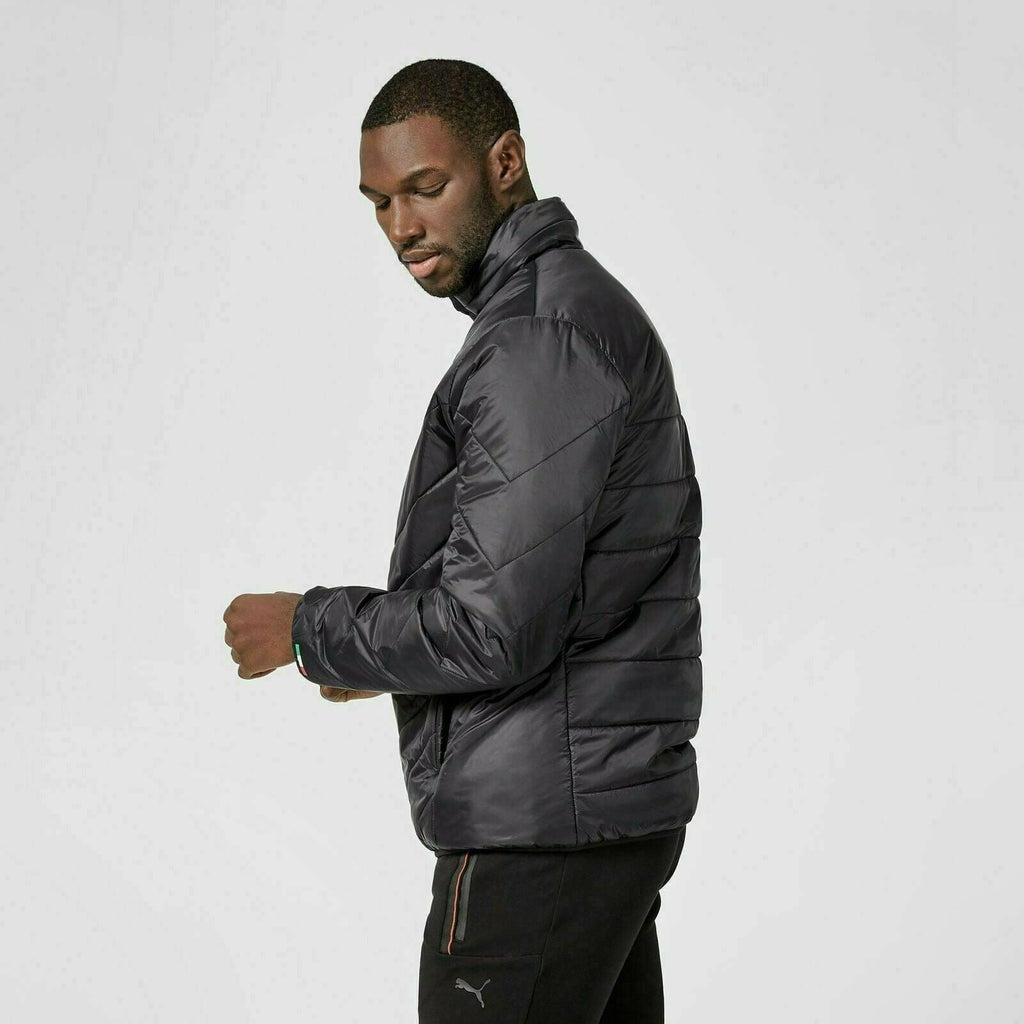 Scuderia Ferrari Men's Puma Padded Jacket-Black/Red Jackets Dark Slate Gray