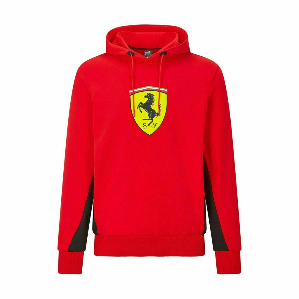 Scuderia Ferrari F1 Men's Puma Hoodie Sweatshirt -Black/Red Hoodies Red