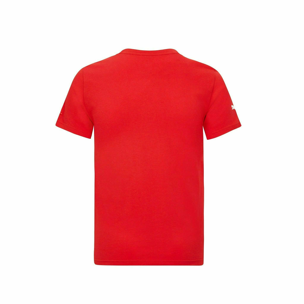 Scuderia Ferrari F1 Men's Puma Large Logo T-Shirt -Black/Red T-shirts Firebrick