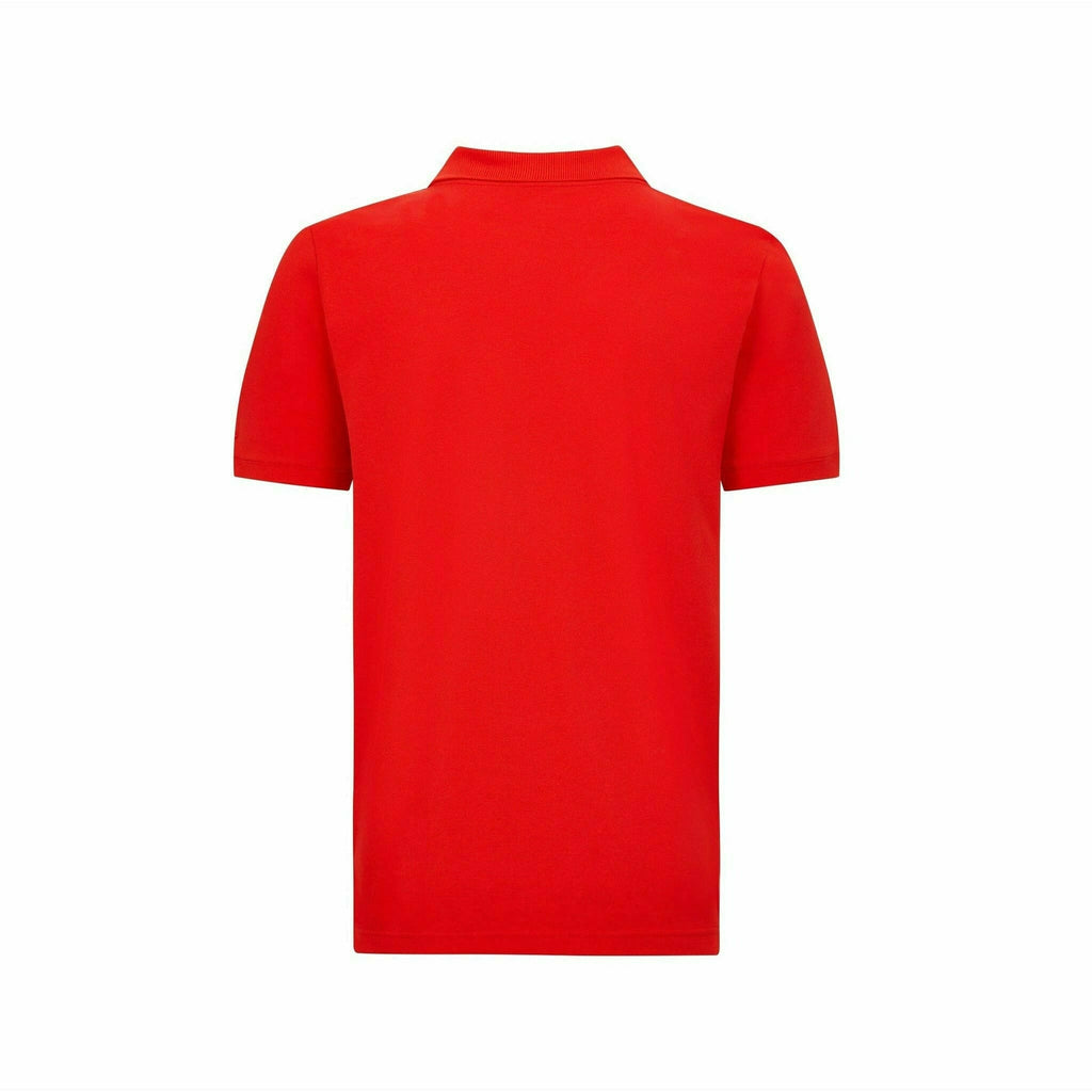 Scuderia Ferrari Men's Puma Small Shield Logo Polo Shirt-Red/Black Polos Red