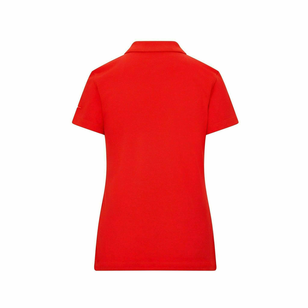Scuderia Ferrari F1 Women's Puma Small Logo Polo Shirt -Black/Red Polos Red