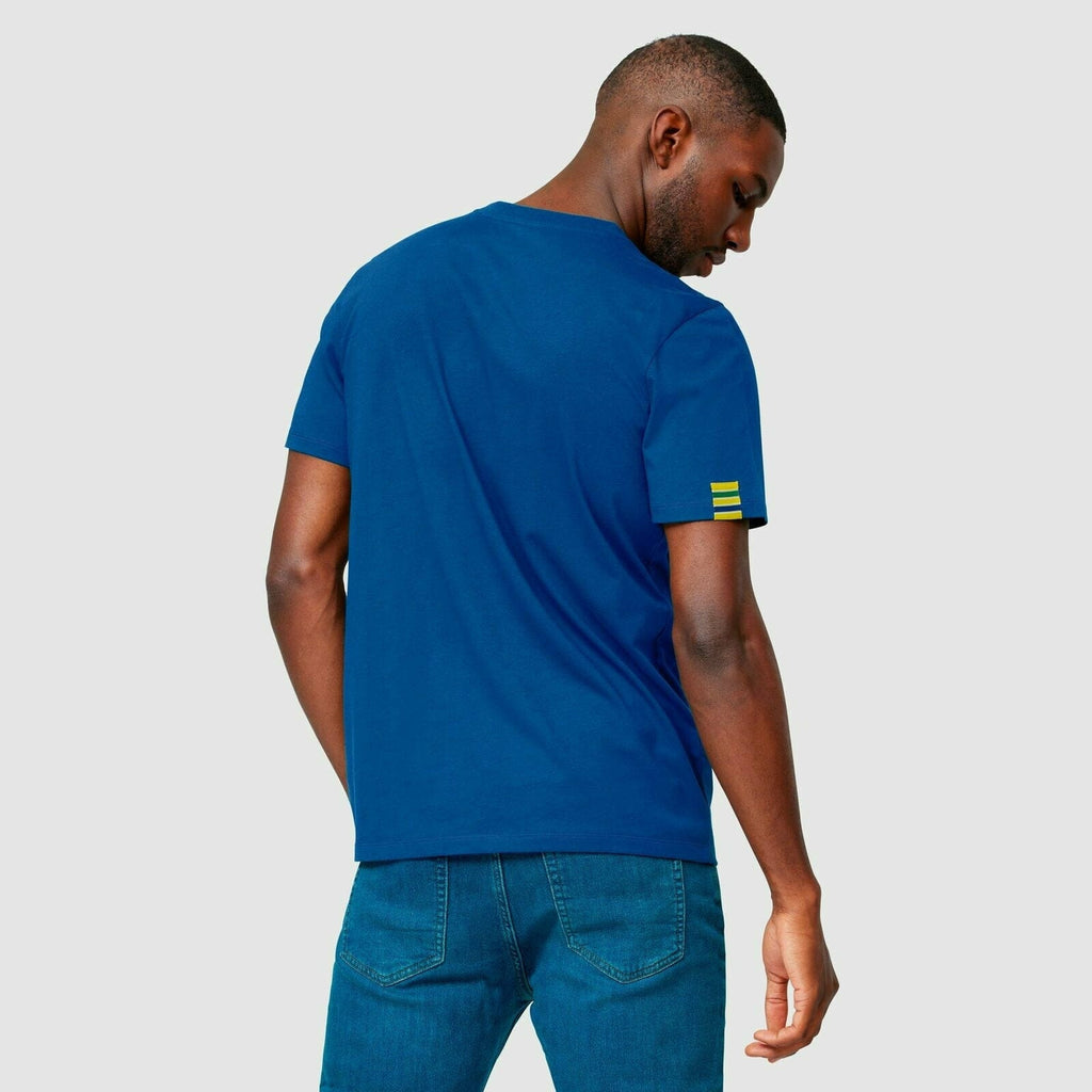 Ayrton Senna Fanwear Logo T-Shirt - Navy/Green/Yellow T-shirts Lavender