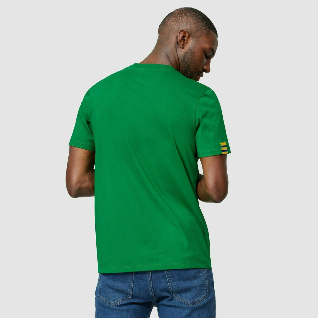 Ayrton Senna Fanwear Logo T-Shirt - Navy/Green/Yellow T-shirts Lavender