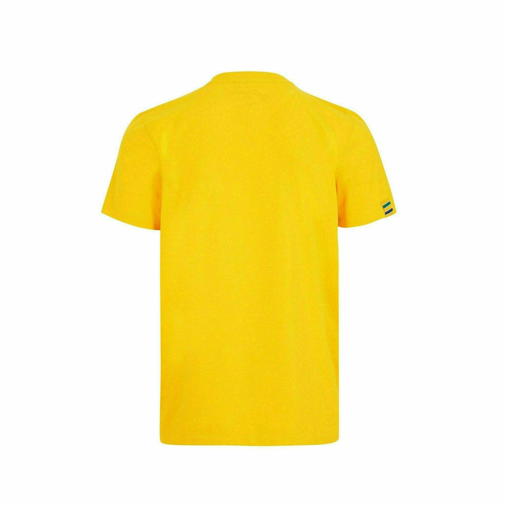 Ayrton Senna Fanwear Logo T-Shirt - Navy/Green/Yellow T-shirts Gold