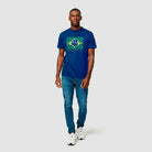 Ayrton Senna Men's Fanwear Flag T-Shirt - Navy T-shirts Lavender