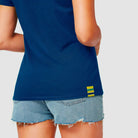 Ayrton Senna Women's Fanwear Logo T-Shirt- Navy T-shirts Light Gray