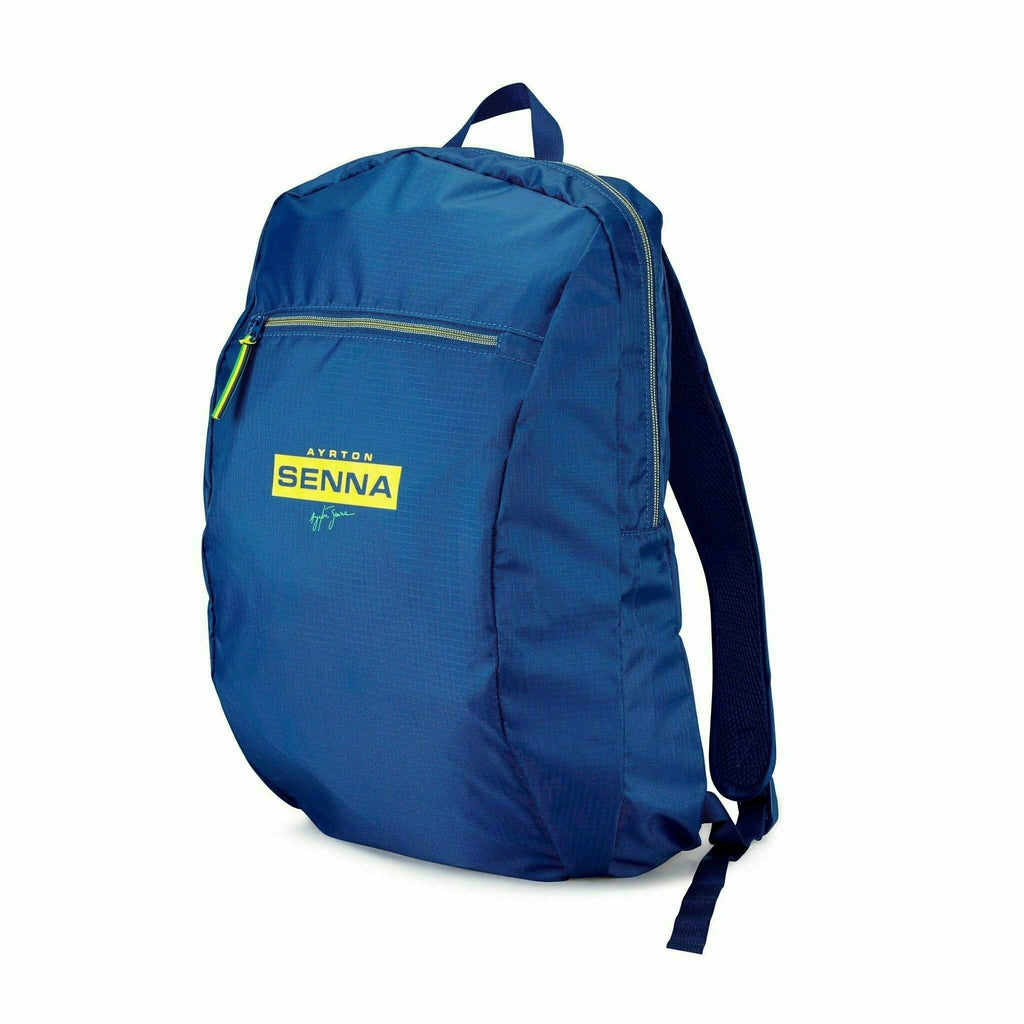 Ayrton Senna Packable Backpack - Navy Bags Midnight Blue