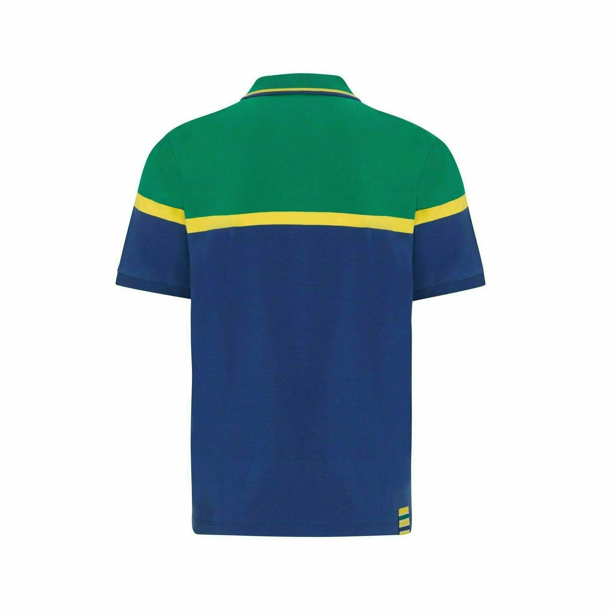 Ayrton Senna Men s Fanwear Strip Polo Shirt