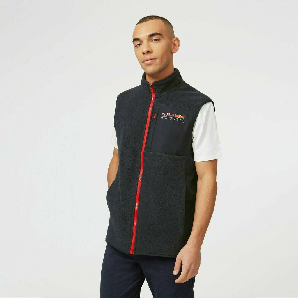 Red Bull Racing F1 Men's Fleece Vest - Navy Vest Dark Slate Gray
