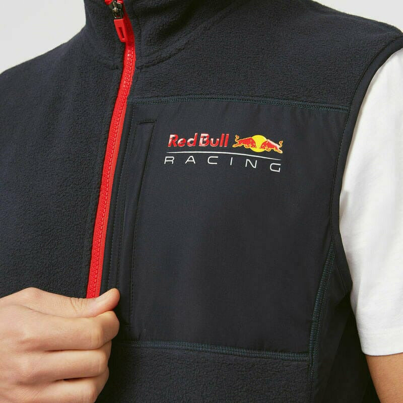 Red Bull Racing F1 Men's Fleece Vest - Navy Vest Dark Slate Gray