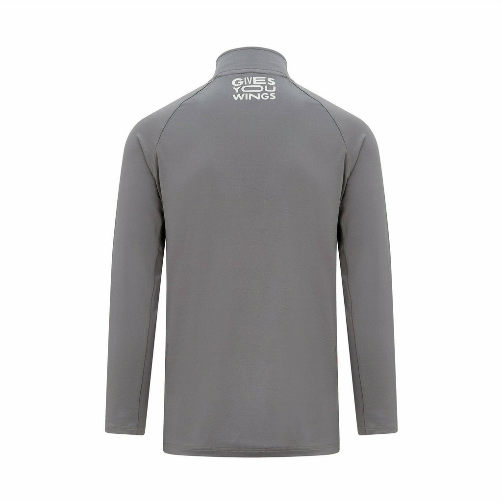 Red Bull Racing F1 Men's Long Sleeve Zip Tech T-Shirt T-shirts Dim Gray