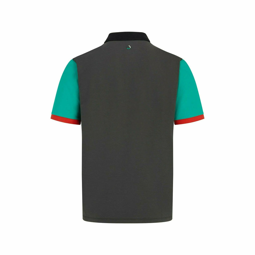 Mercedes Benz AMG Petronas F1 Men's Color Block Polo Shirt -Multicolor Polos Dark Slate Gray
