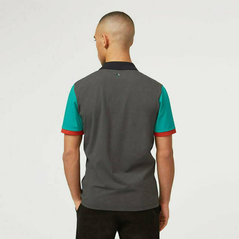 Mercedes Benz AMG Petronas F1 Men's Color Block Polo Shirt -Multicolor Polos Dark Slate Gray