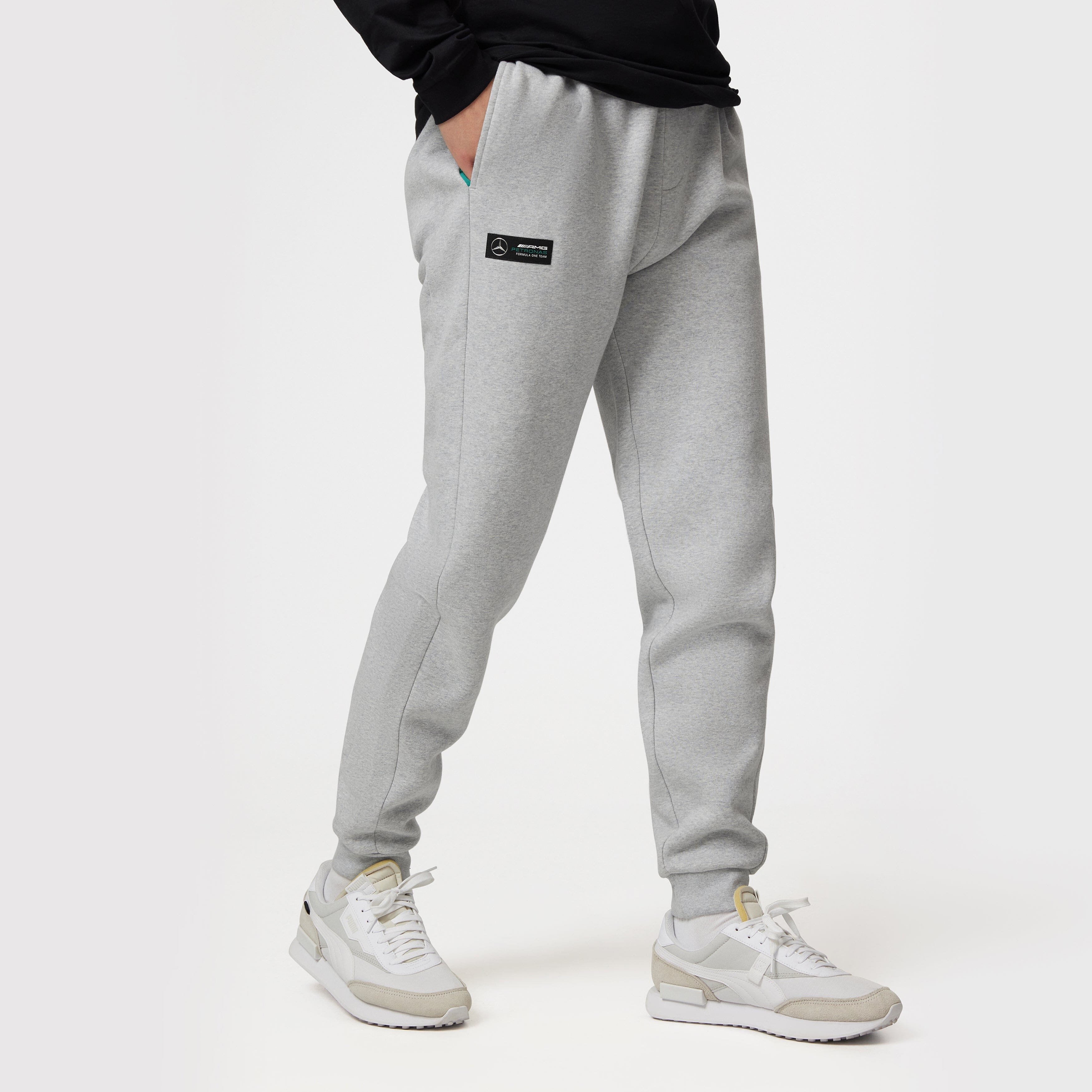 Mercedes Benz AMG Petronas F1 Sweatpants - Black/Grey Pants Mercedes AMG Petronas 