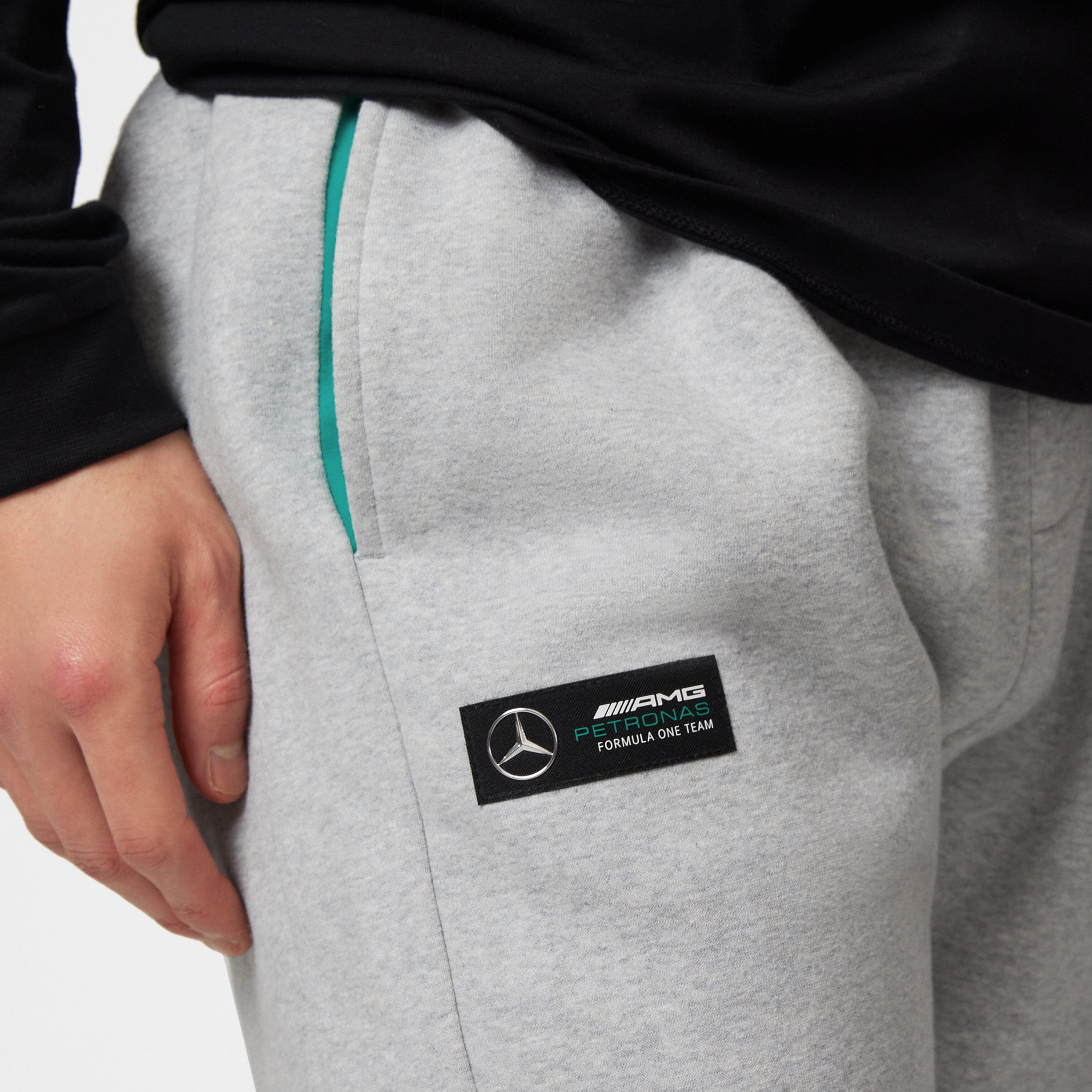 Mercedes Benz AMG Petronas F1 Sweatpants - Black/Grey Pants Mercedes AMG Petronas 