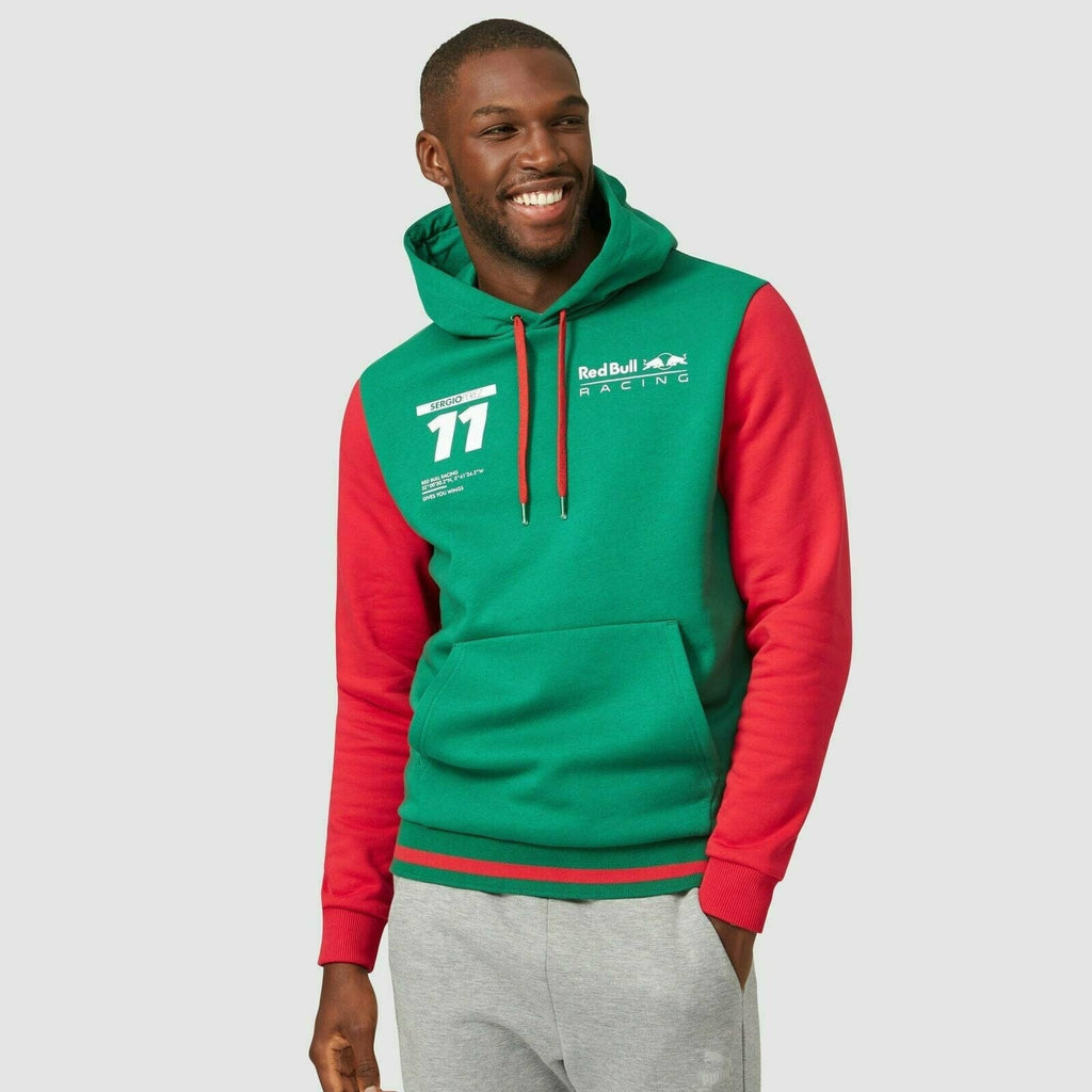 Red Bull Racing F1 Sergio Perez Hooded Sweatshirt-Green Hoodies Sea Green