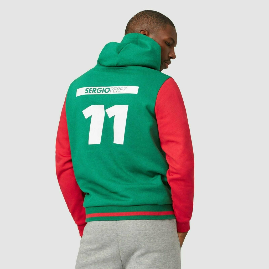 Red Bull Racing F1 Sergio Perez Hooded Sweatshirt-Green Hoodies Sea Green