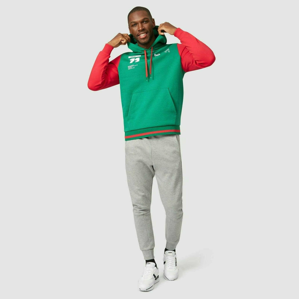 Red Bull Racing F1 Sergio Perez Hooded Sweatshirt-Green Hoodies Light Gray