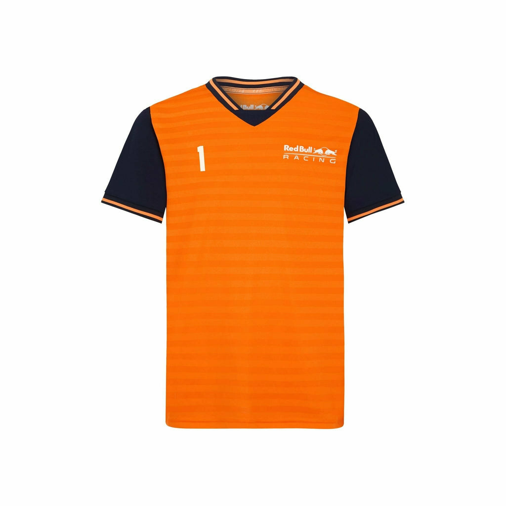 Red Bull Racing F1 Kids Max Verstappen Sportswear T-Shirt #1 - Youth Orange Shirts & Tops Dark Orange