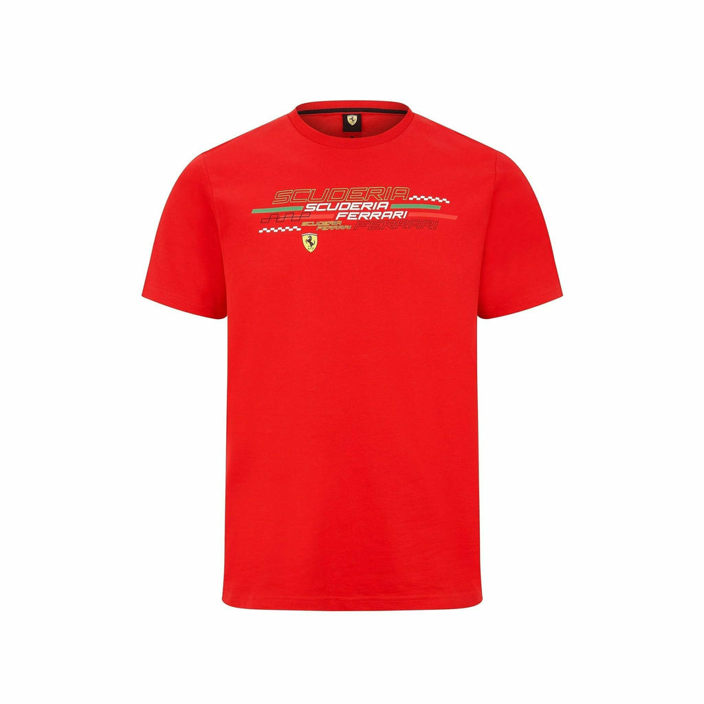 Scuderia Ferrari Men's Graphic T-Shirt-Red/Black T-shirts Red