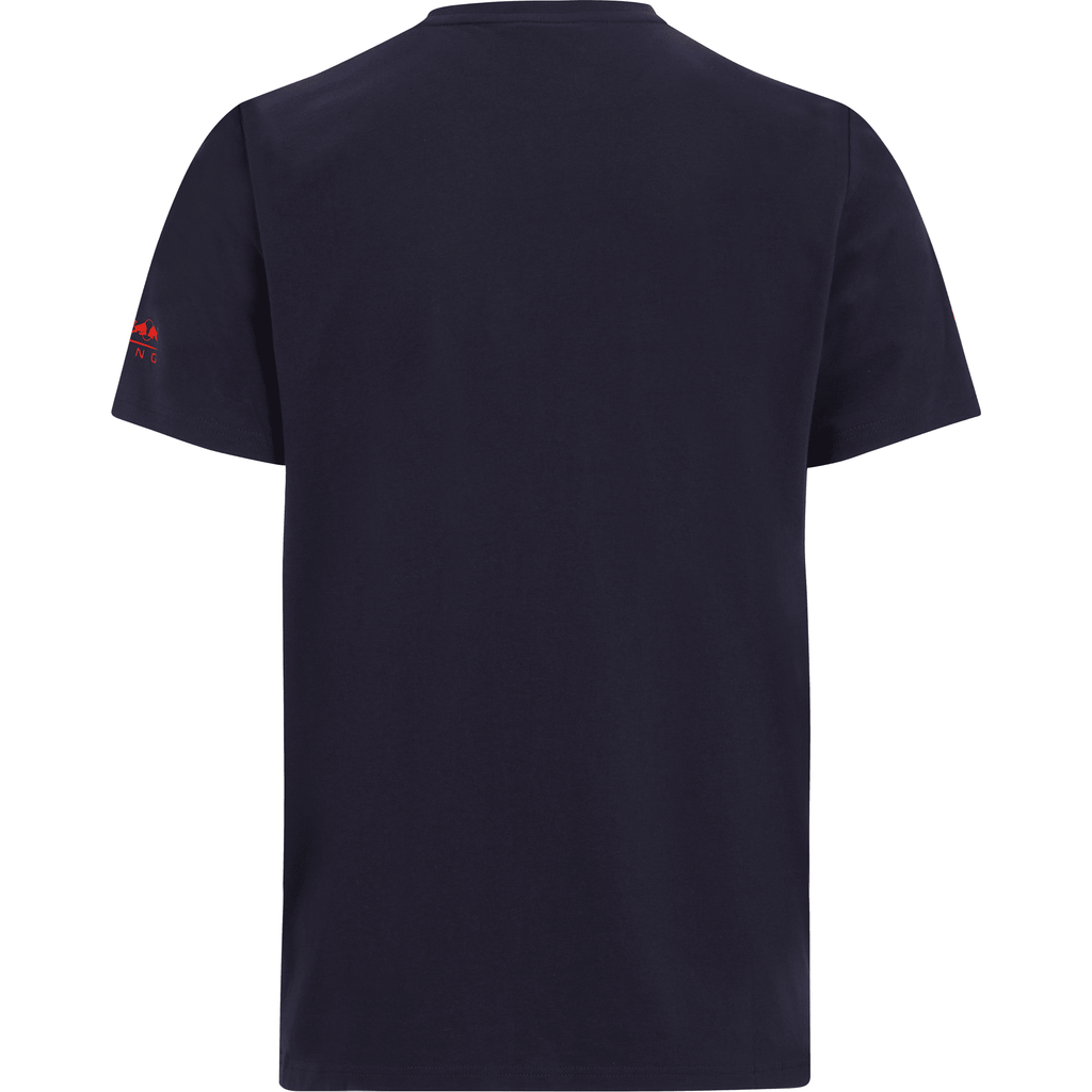 Red Bull Racing F1 Sergio Perez Men's Graphic T-Shirt - Navy/Gray T-shirts Dark Slate Gray