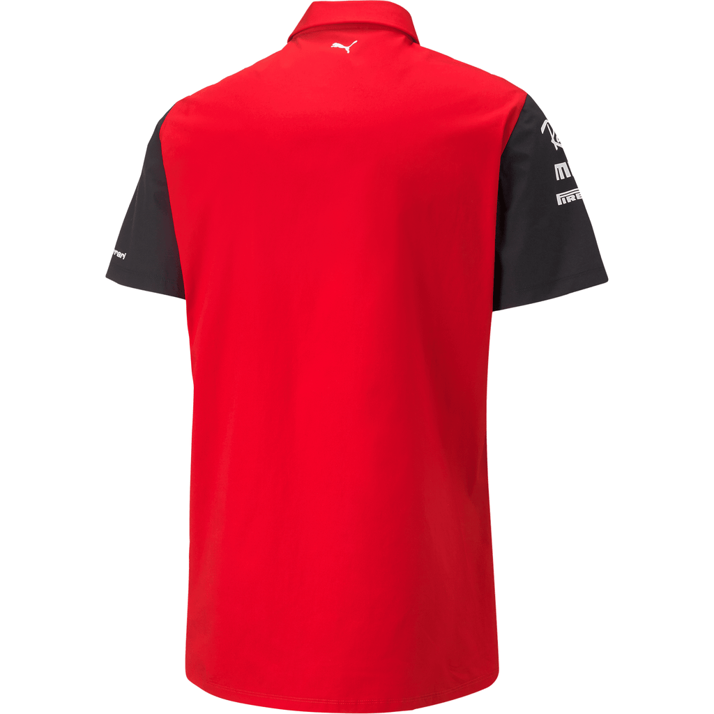 Scuderia Ferrari F1 Men's 2022 Team Button Down Shirt- Red Shirts Firebrick