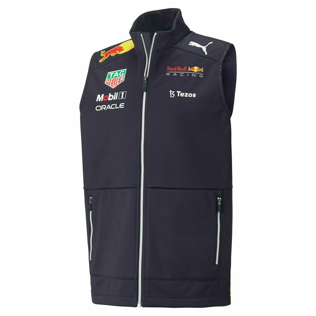 Red Bull Racing F1 Men's 2022 Team Vest- Navy Vest Dark Slate Gray