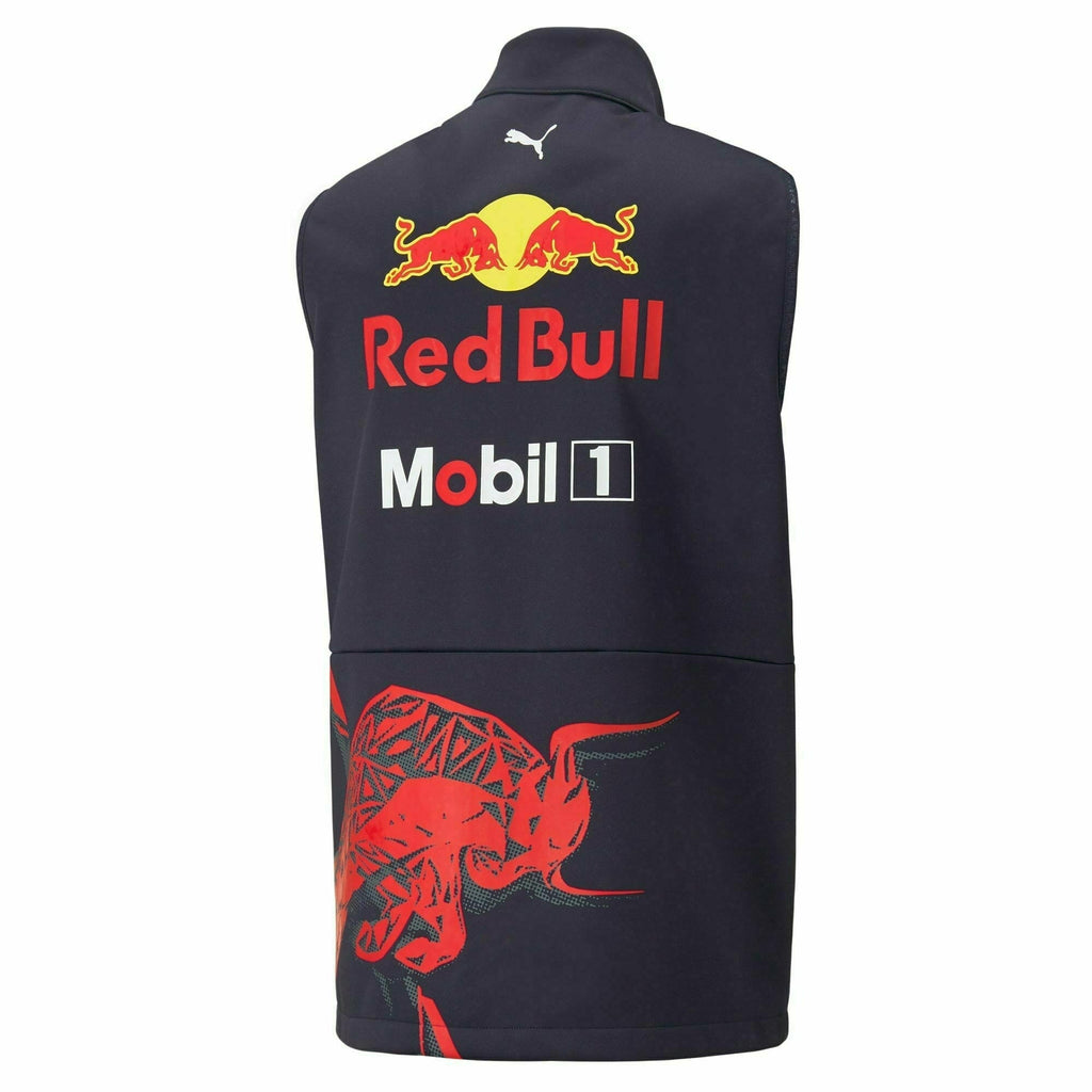 Red Bull Racing F1 Men's 2022 Team Vest- Navy Vest Dark Slate Gray