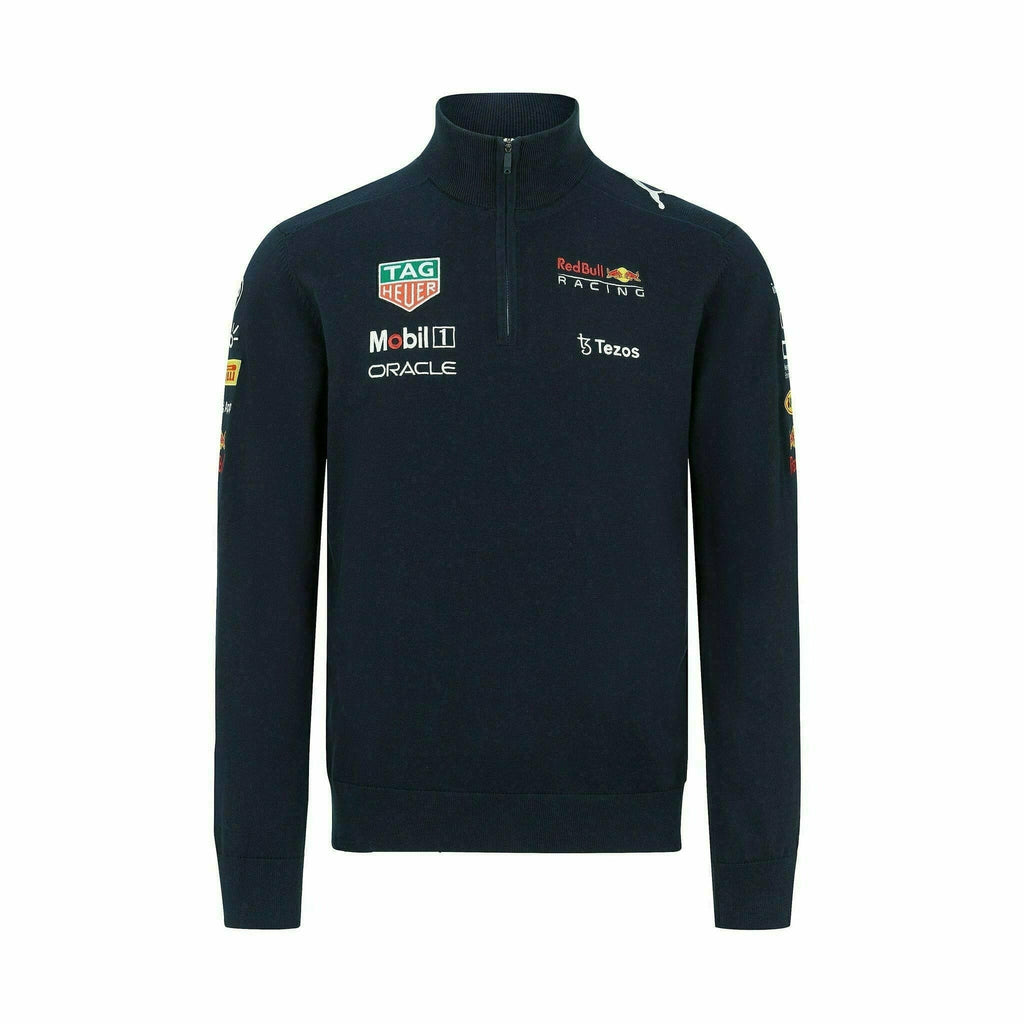 Red Bull Racing F1 Men's 2022 Team 1/2 Zip Sweater  - Navy Sweaters Dark Slate Gray