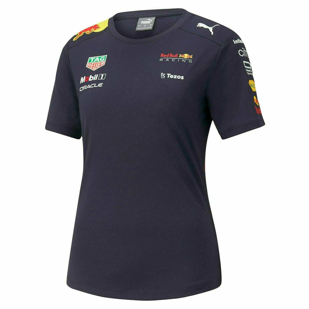 Red Bull Racing F1 Women's 2022 Team T-Shirt  - Navy T-shirts Dark Slate Gray