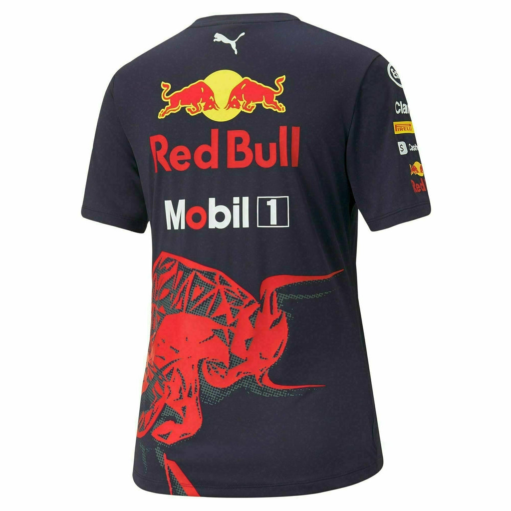 Red Bull Racing F1 Women's 2022 Team T-Shirt  - Navy T-shirts Dark Slate Gray