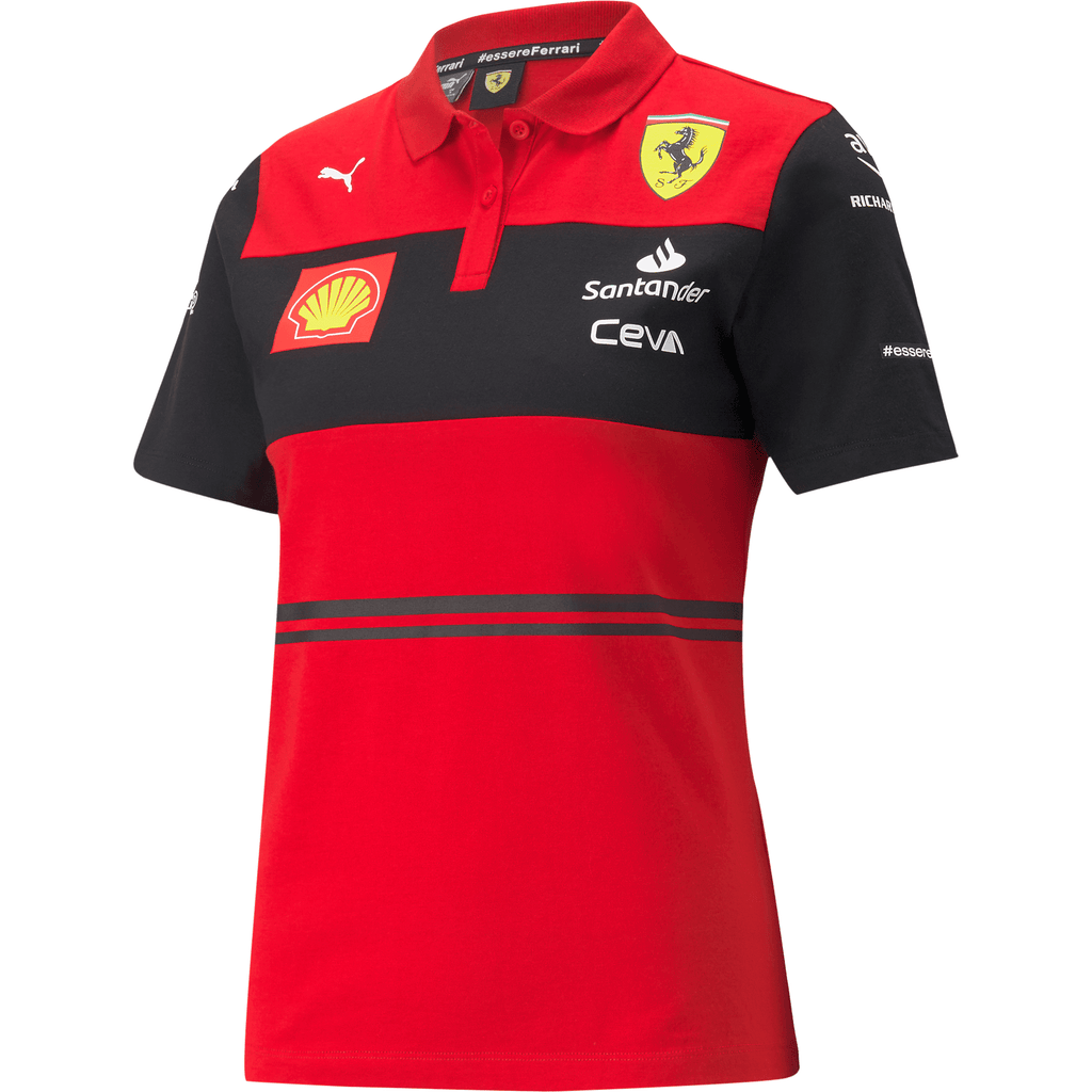 Scuderia Ferrari F1 Women's 2022 Team Polo Shirt- Red Polos Dark Slate Gray