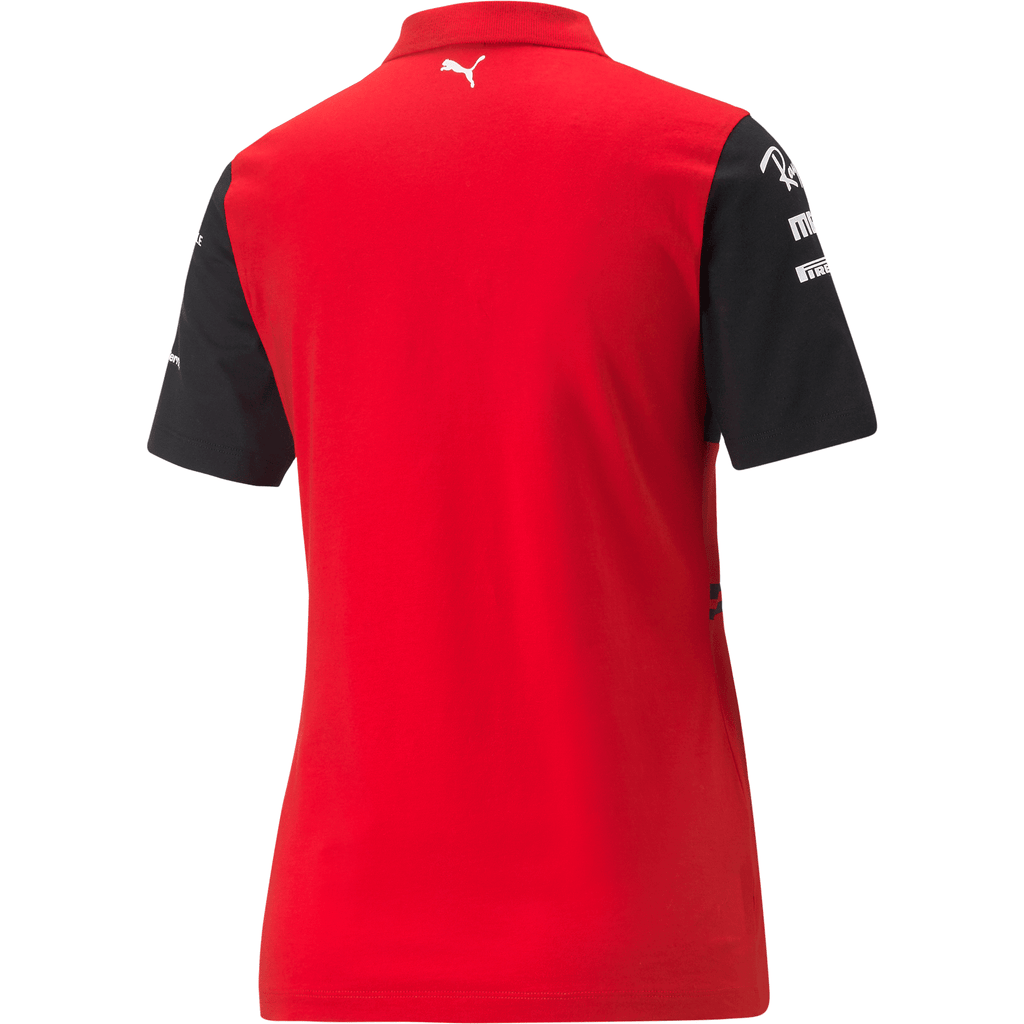 Scuderia Ferrari F1 Women's 2022 Team Polo Shirt- Red Polos Firebrick
