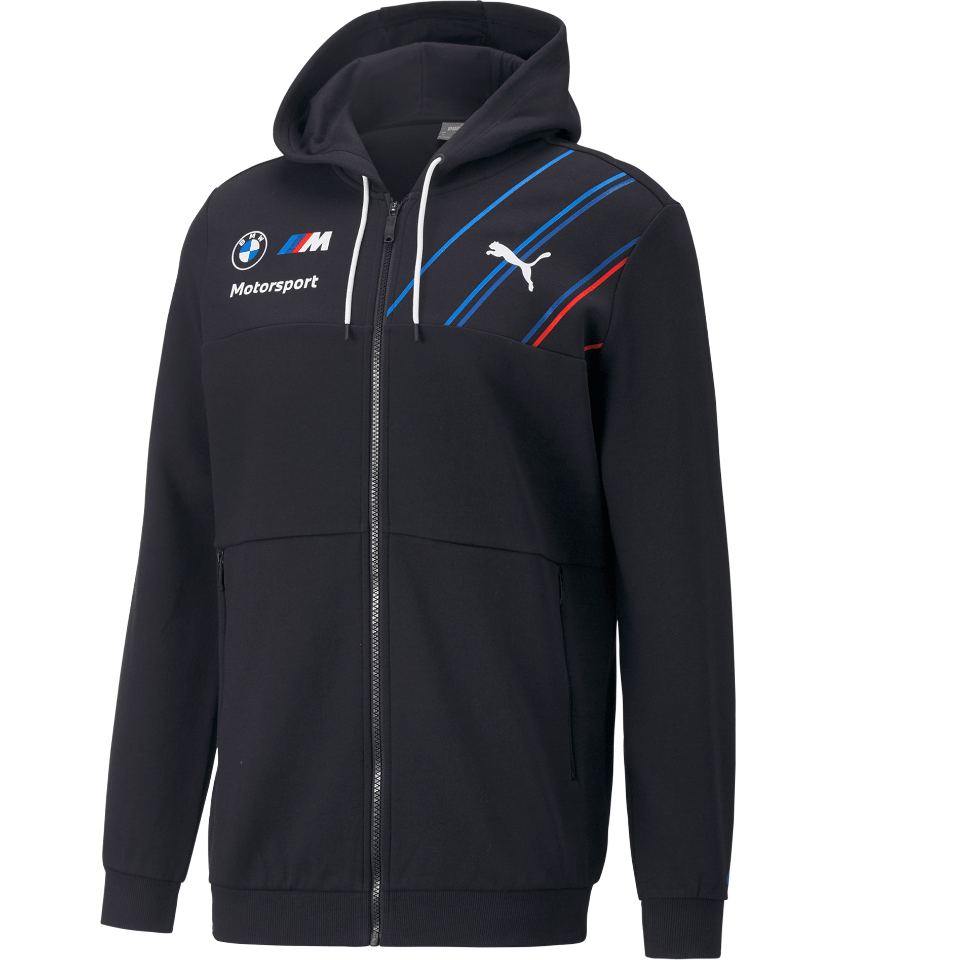 BMW Motorsports Men's Team Full Zip Hooded Sweatshirt- Gray – CMC