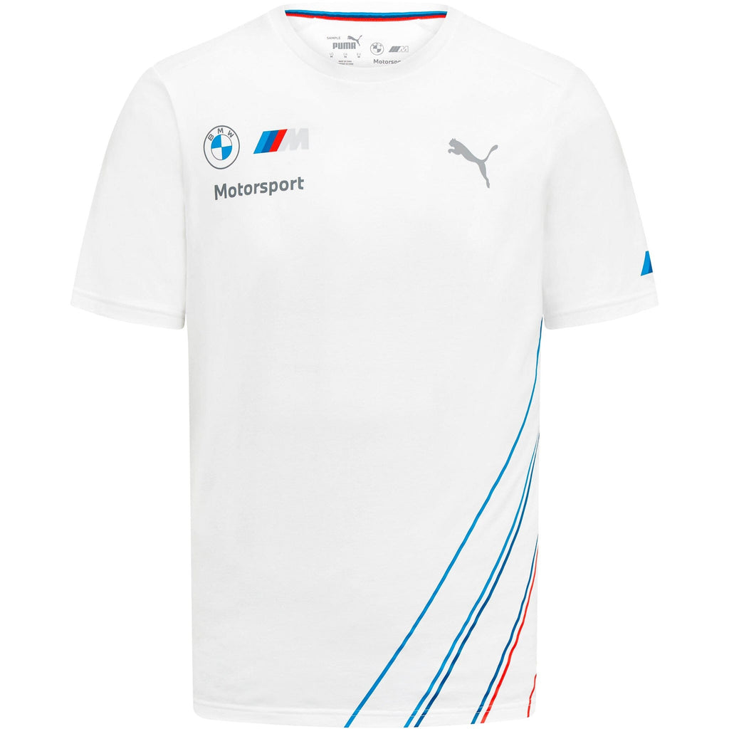 BMW Motorsports Men's Team T-Shirt- Gray/White T-shirts BMW Motorsports XS White 