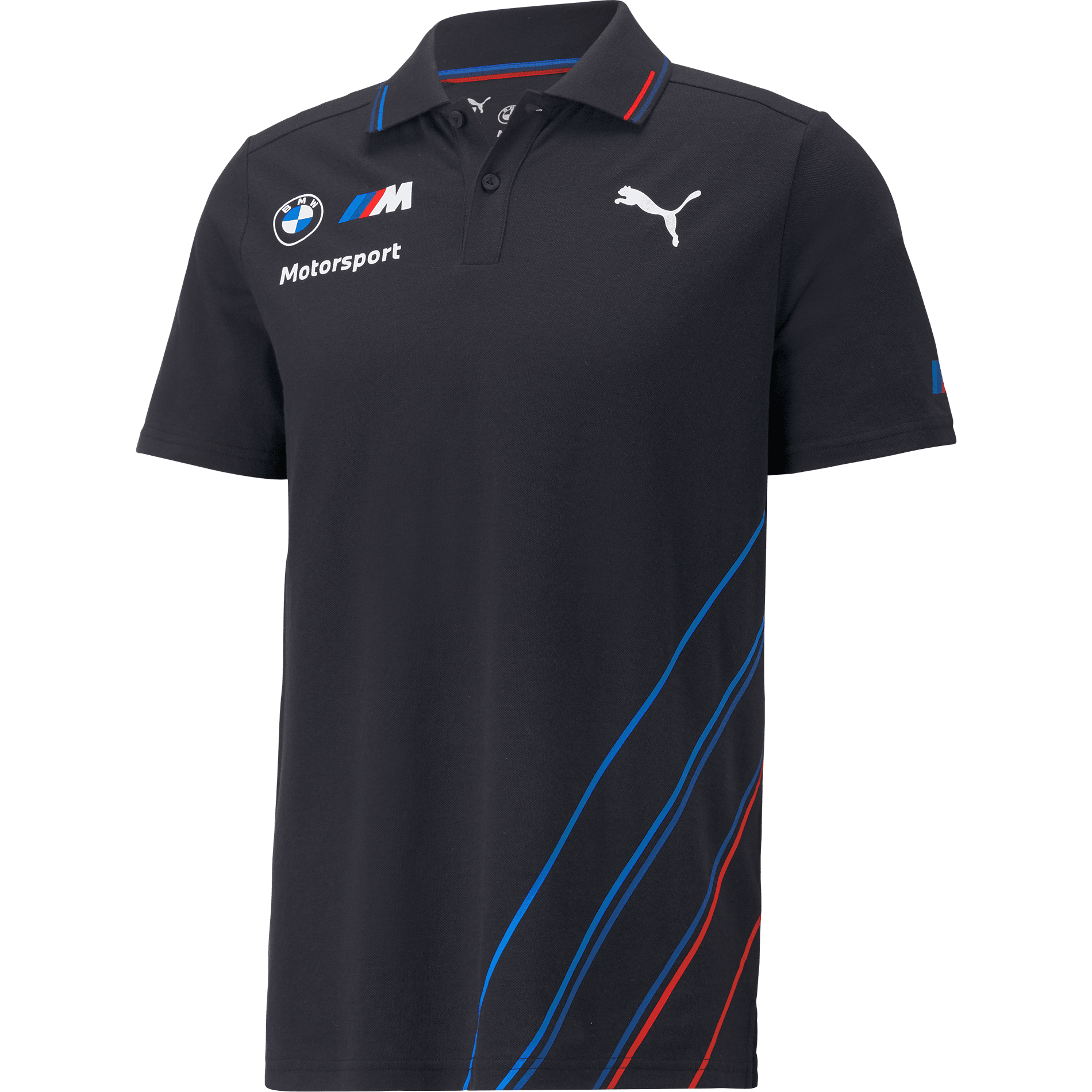 BMW Motorsports Men's Team Polo Shirt- Gray/White Polos Dark Slate Gray