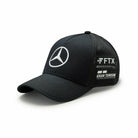 Mercedes Benz AMG Petronas F1 2022 Lewis Hamilton Team Trucker Hat- Black/White/Purple Hats Dark Slate Gray