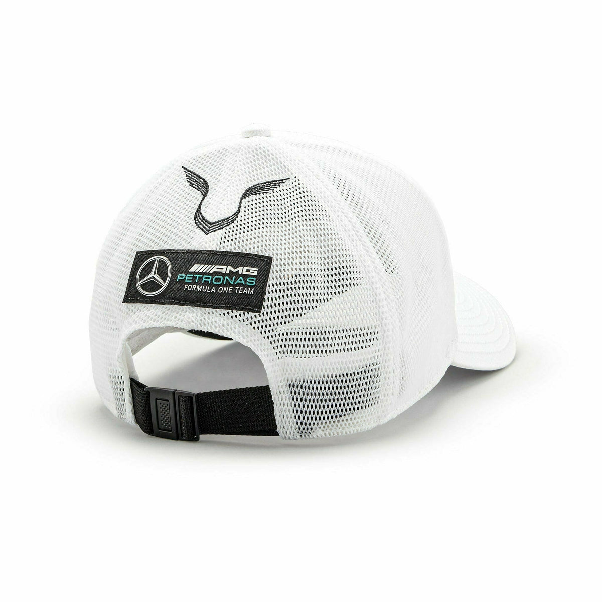 Mercedes Benz AMG Petronas F1 2022 Lewis Hamilton Team Trucker Hat- Black/White/Purple Hats Lavender
