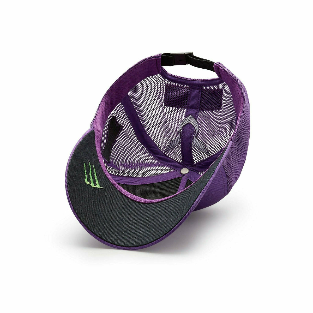 Mercedes Benz AMG Petronas F1 2022 Lewis Hamilton Team Trucker Hat- Black/White/Purple Hats Dark Slate Gray