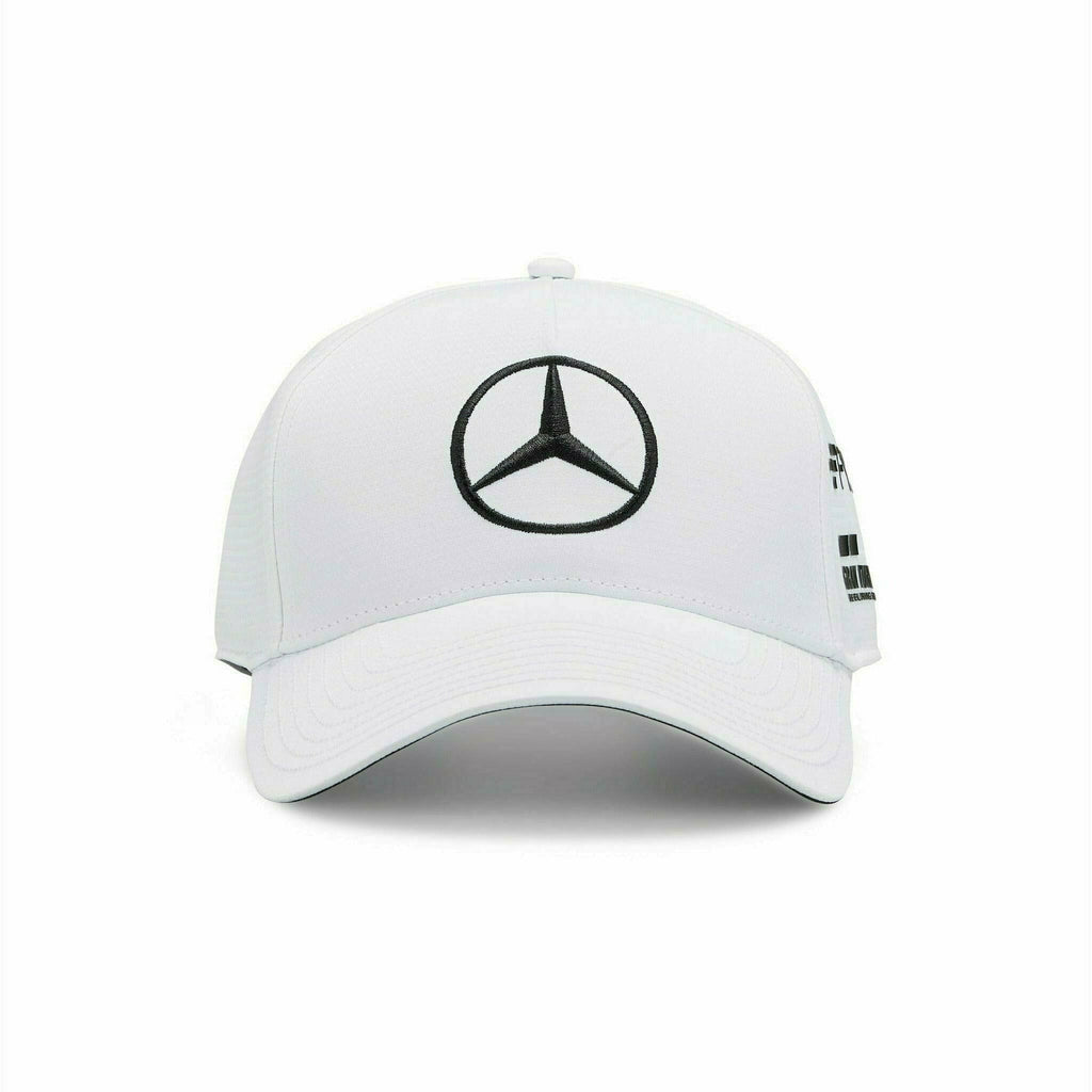 Mercedes Benz AMG Petronas F1 2022 Lewis Hamilton Baseball Hat- White/Black/Purple Hats Lavender