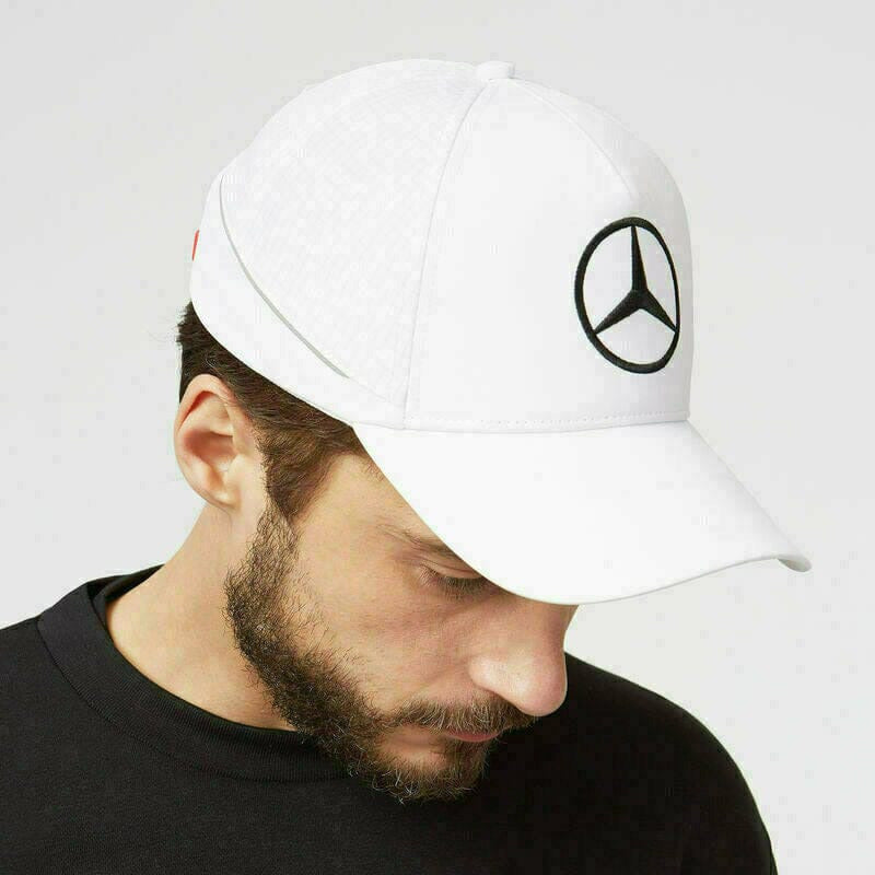 Mercedes Benz AMG Petronas F1 2022 Team Baseball Hat- Black/White Hats Black